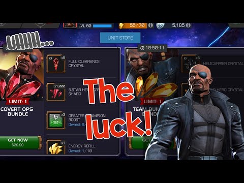 AMAZING 5X 5 STAR NICK FURY BUNDLE CRYSTALS