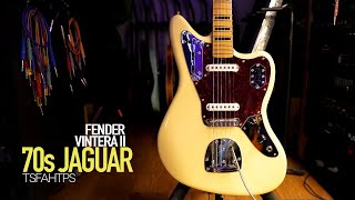 Video thumbnail for It SOUNDS as good as it LOOKS - Fender Vintera II 70s Jaguar by TheSuperFunAwesomeHappyTimePedalShow