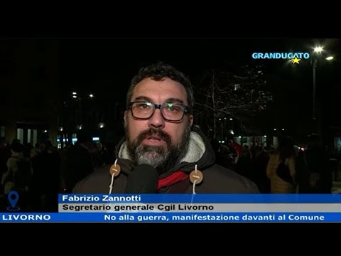 LIVORNO, MANIFESTAZIONE CONTRO LA GUERRA: LE DICHIARAZIONI DI FABRIZIO ZANNOTTI A GRANDUCATO TV