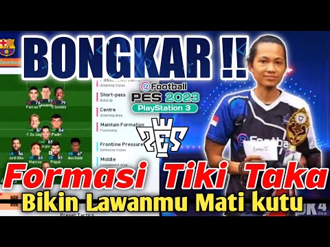BONGKONG!! PS3 Tournament Formation // Barca tiki Taka PES PS3