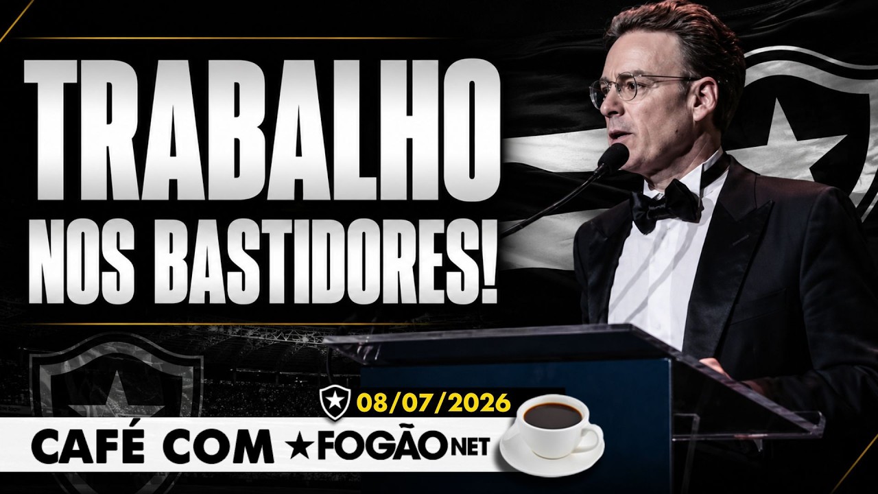 LIVE CAFÉ COM FOGÃONET | Gabriel de Alba planeja com departamentos do Botafogo; GDA se manifesta em ação