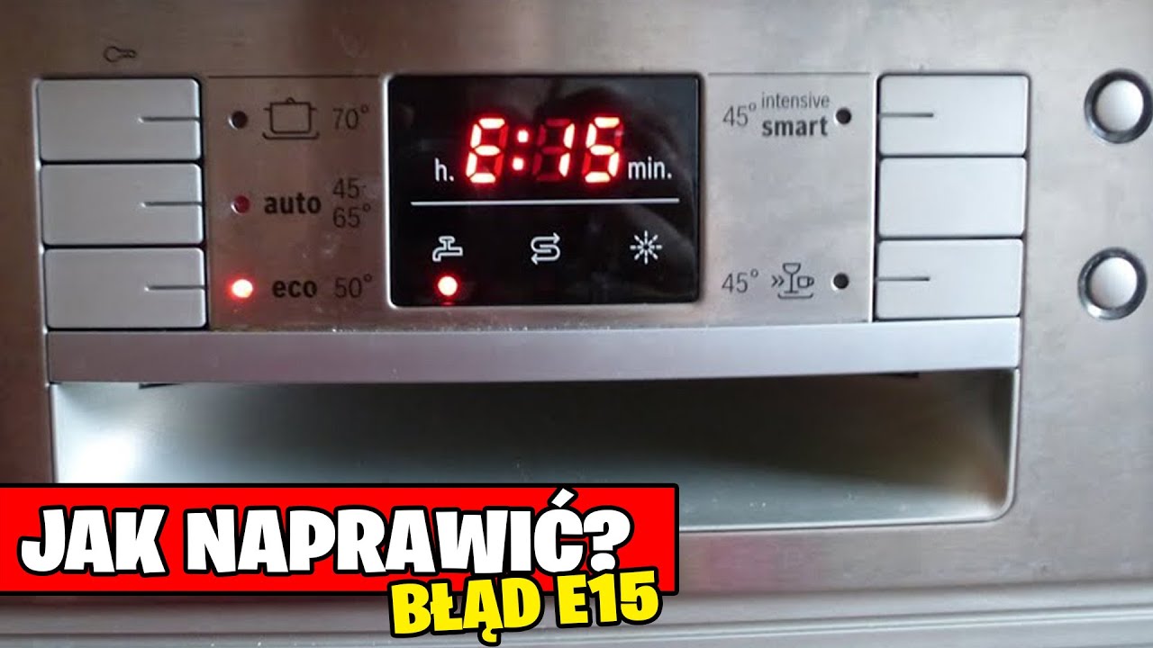 Watch BŁĄD E15 - BOSCH SIEMENS - Jak naprawić błąd E15 w zmywarce Jak usunąć błąd Krok po kroku! Zmywarka now BŁĄD E15 - BOSCH SIEMENS - Jak naprawić błąd E15 w zmywarce Jak usunąć błąd Krok po kroku! Zmywarka