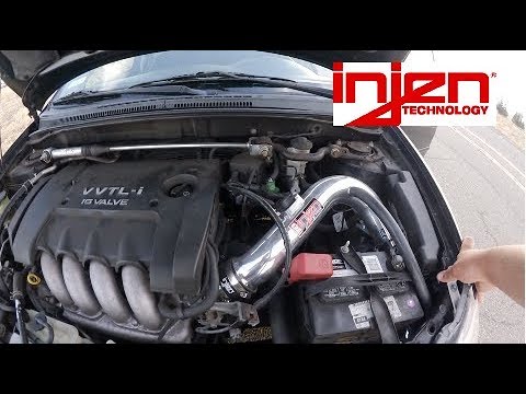Corolla XRS Injen RD2082P CAI Cold Air Intake install