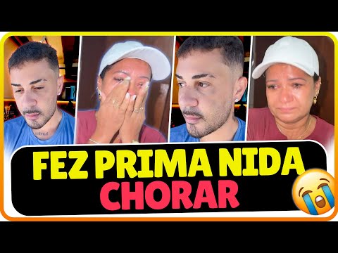 PRIMA NIDA CHOROU MUIRO EMOCIONADA COMO QUE CARLINHOS MAIA FEZ 🫢🌻