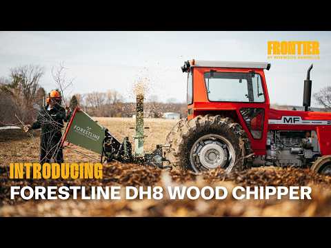 Introducing ForestLine DH8 8\ PTO Wood Chipper with Dual Hydraulic Infeed