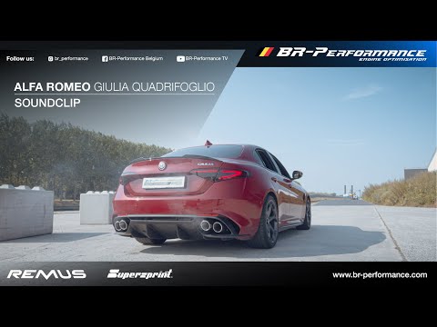 Alfa Romeo Giulia Quadrifoglio / SOUNDCLIP By BR-Performance / SUPERSPRINT + REMUS exhaust