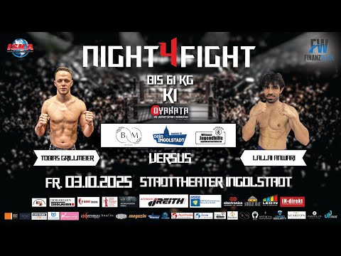 NIGHT4FIGHT VOL.6 |  Grillmeier VS Anwari | Fight 3 - K1