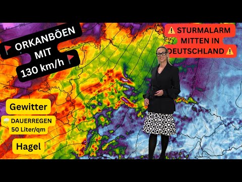 Orkan mitten in Deutschland?! Sturmfront kommt mit 130 km/h Böen, Regenmassen & 20 °C Tropen-Luft