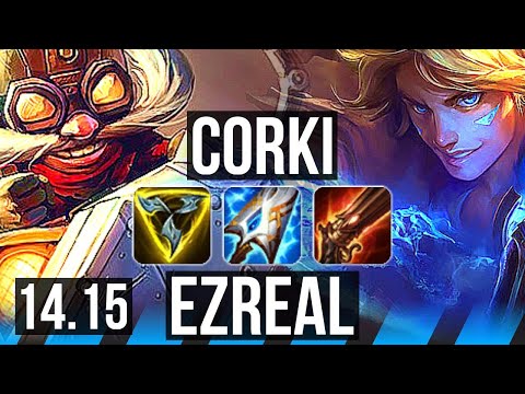 CORKI vs EZREAL (MID) | 7/0/11, Rank 4 Corki, Godlike, Rank 16 | BR Challenger | 14.15