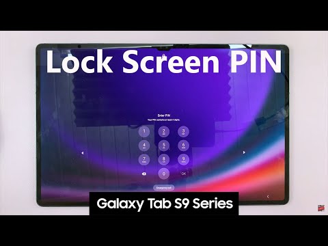 How To Set Up Lock Screen PIN On Samsung Galaxy Tab S9