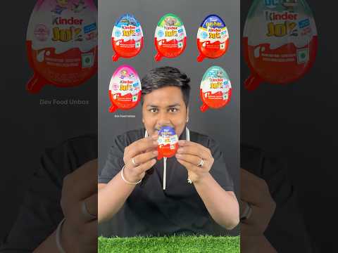Trying Different Kinder Joy Eating Challenge || Kinder Eggs ASMR #shorts #shortvideo #ytshorts