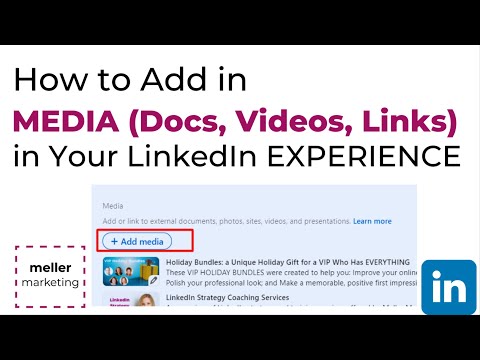 How to Add MEDIA to Your LinkedIn Profile in the ... - YouTube