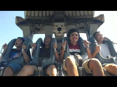 Katun Roller Coaster ride Mirabilandia Park Italy / Longest Inverted Roller Coaster in Europe 