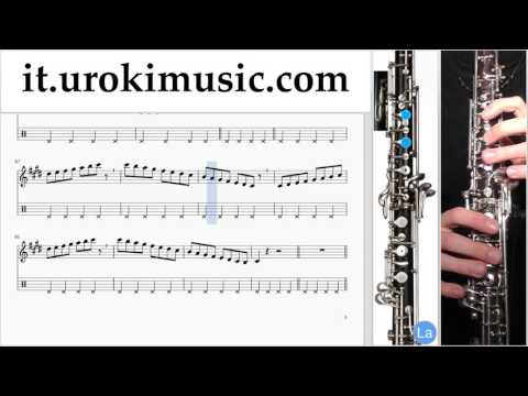 Lezioni di Oboe OneRepublic - Counting Stars Parte#1 Melodia Tutorial Spartito Imparare Insegnante