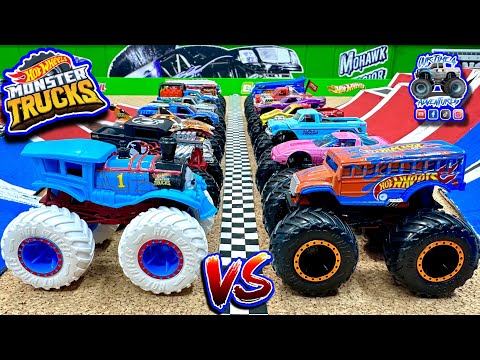 Toy Diecast Monster Truck Racing Tournament | Round #38 | Hot Wheels Mainlines 🆚 Treasure Hunts