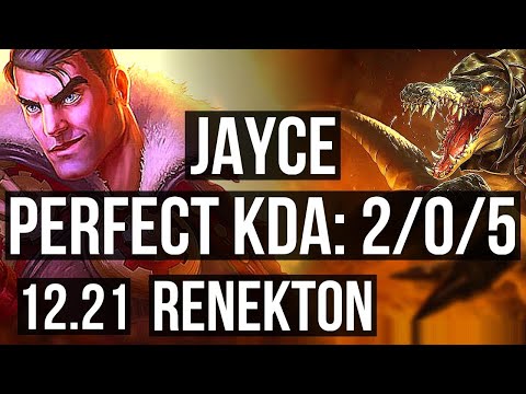 JAYCE vs RENEKTON (TOP) | 2/0/5, 400+ games | KR Diamond | 12.21