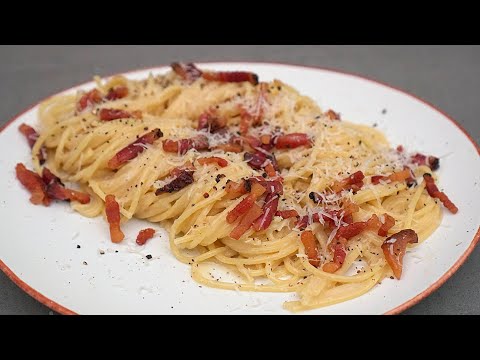 Espaguetis a la carbonara ¡La receta auténtica!
