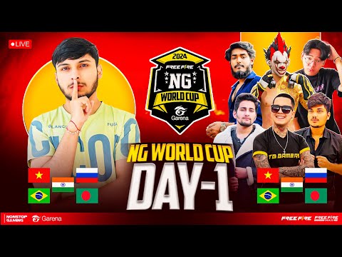 NG WORLD CUP  LEAGUE DAY 1 🏆  BRAZIL, AFF, NXT, TSG, NL , RUSSIA 🔥💀