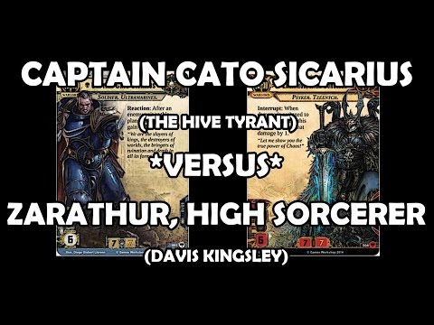 Captain Cato Sicarius versus Zarathur, High Sorcerer - Warhammer 40,000: Conquest