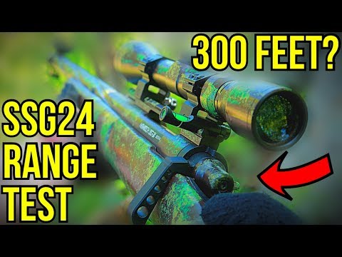 Airsoft Sniper NOVRITSCH SSG24 Range Test! (LONG RANGE SHOTS?)