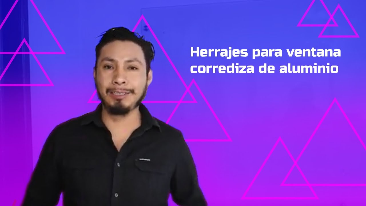 Herrajes para ventana corrediza de aluminio