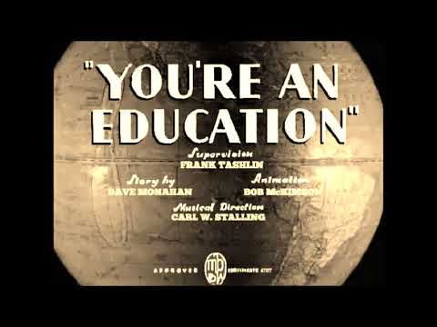 Youre an Education (1938) title card recreation music