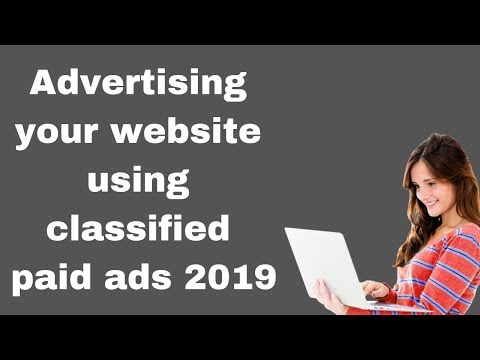 Advertising your website using classified paid ads 2019