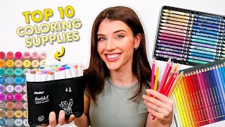 My TOP 10 COLORING SUPPLIES of 2025 ✨