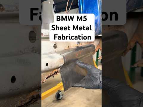 BMW E34 M5 Inner Rocker Fabrication using a DIY Sheet Metal Radius Brake #cars #restoration #bmw