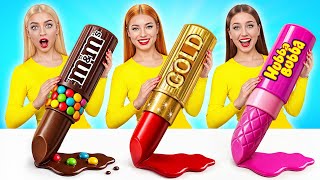 Gummy Food, Real Food vs Chocolate Food Challenge | Epic Food Battle by Super Hyper DO