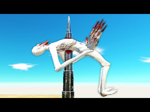 Monsters Jump Over Giant Spikes - Animal Revolt Battle Simulator