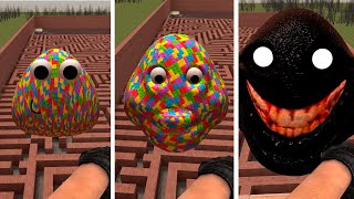 DESTROY All LEGO POU BOU`S REVENGE Monsters in BIG MAZE - Season 1 in Gmod #shorts