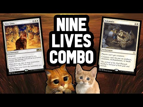 🐱 NINE LIVES SOLEMNITY COMBO 🐱 Enduring Ideal 【 MTG Modern Gameplay 】