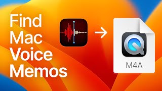 Find VOICE MEMOS on Mac