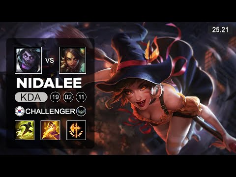 Nidalee vs Dr Mundo Jungle - KR Challenger - Patch 25.21 Season 15
