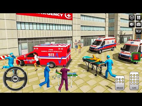 Emergency Ambulance Rescue Driving Simulator - 911 Emergency Rescue Games - Android Gameplay