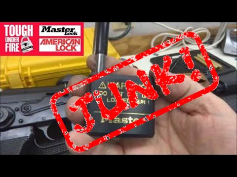(312) Master Lock 528 Dimple Gun Lock (JUNK!)