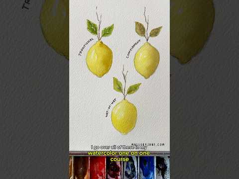 3 ways to use Watercolor #watercolorpainting #watercolortutorial #watercolor