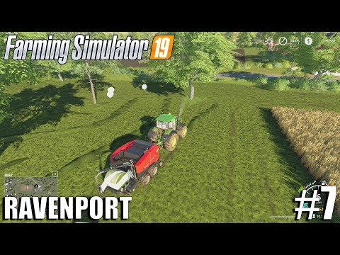 SILAGE BALES| Ravenport | Timelapse #7 | Farming Simulator 19