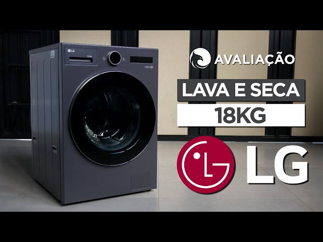 Imagem do vídeo da avaliação LG 18 kg WD18