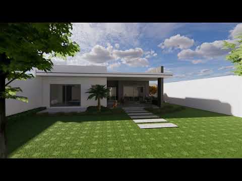 Casa de una planta con 4 recamaras.