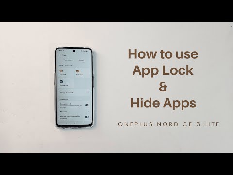OnePlus Nord CE 3 Lite 5G: How to use App lock and hide apps