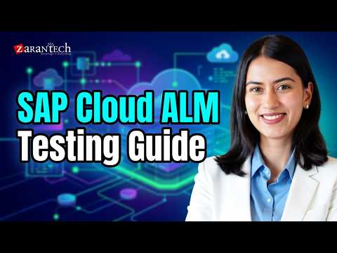 SAP Cloud ALM Application Lifecycle Management Full Course ZaranTech