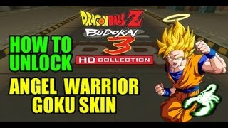 DRAGON BALL BUDOKAI 3 HD - ANGEL GOKU SKIN - UNLOCK TUTORIAL & TRYOUT