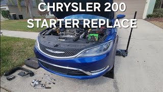 15-17 Chrysler 200 starter replacement guide