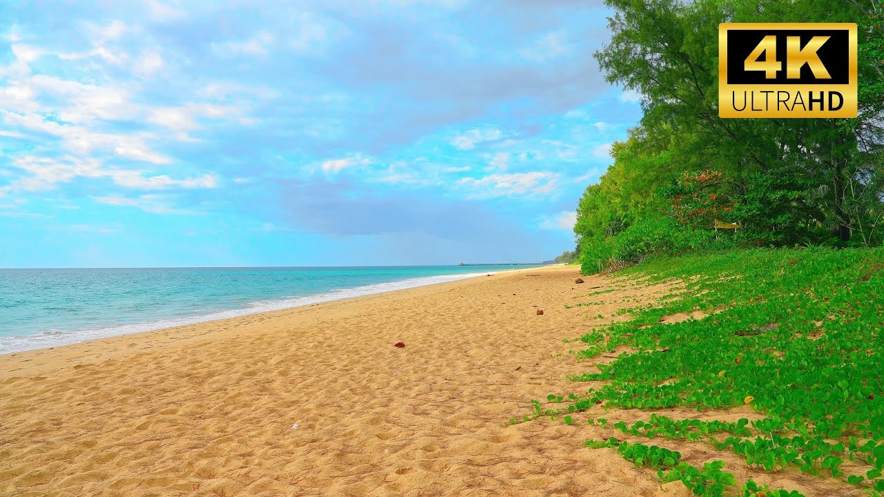 🌊 Relaxing Ocean Sounds in 4K: Soothing Beach Waves for Sleep and Relaxation | ASMR