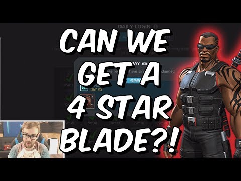 Double Blade 3 & 4 Star Crystal Opening - WhaleMilker27 VS Seatin - Marvel Contest Of Champions