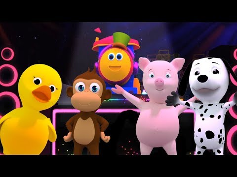 Bob o trem | Canção de som animal | Bob The Train | Animal Sound Song | Rhyme For Kids | Baby Song