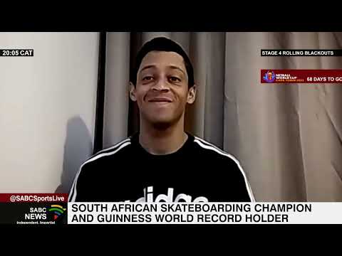 SA Skateboarding Champion Jean-Marc Johannes finishes third at the FISE World Series