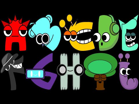 Alphabet Reverse toy All Letter BUT THEY ALL SPRUNKI CHARACTERS PHASE 7